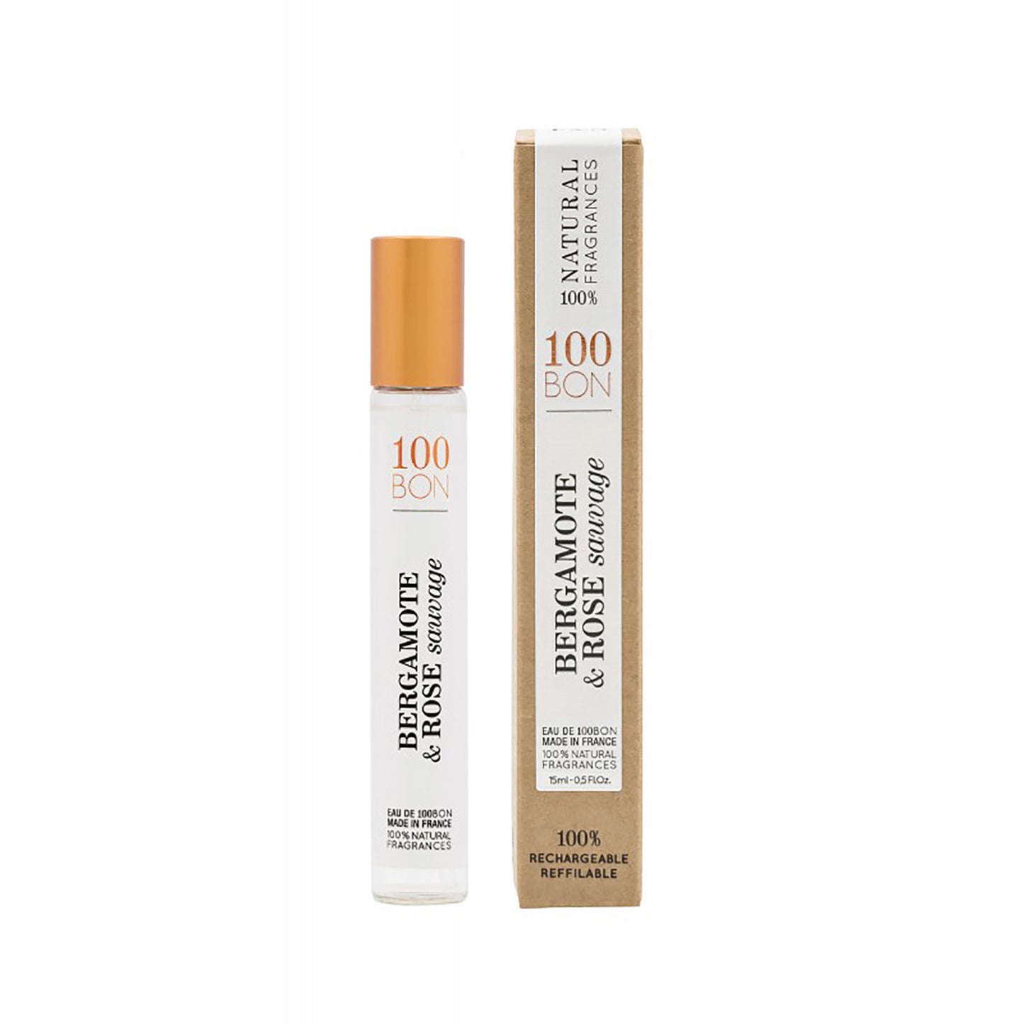 100 BON Bergamote & Rose Sauvage 100% Natural Unisex Fragrance Spray