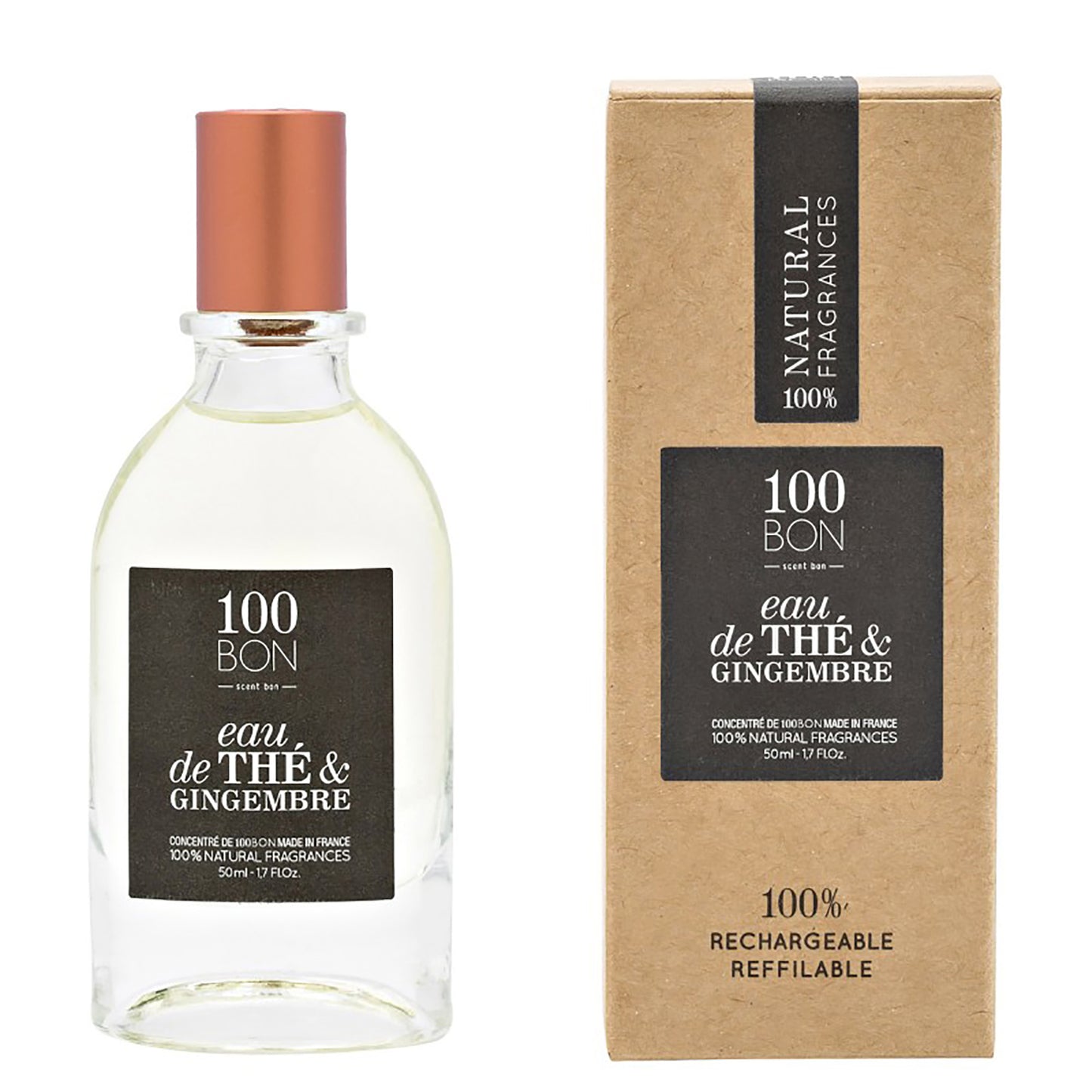 100 BON Eau De The & Gingembre 100% Natural Concentrate Unisex Fragrance Spray