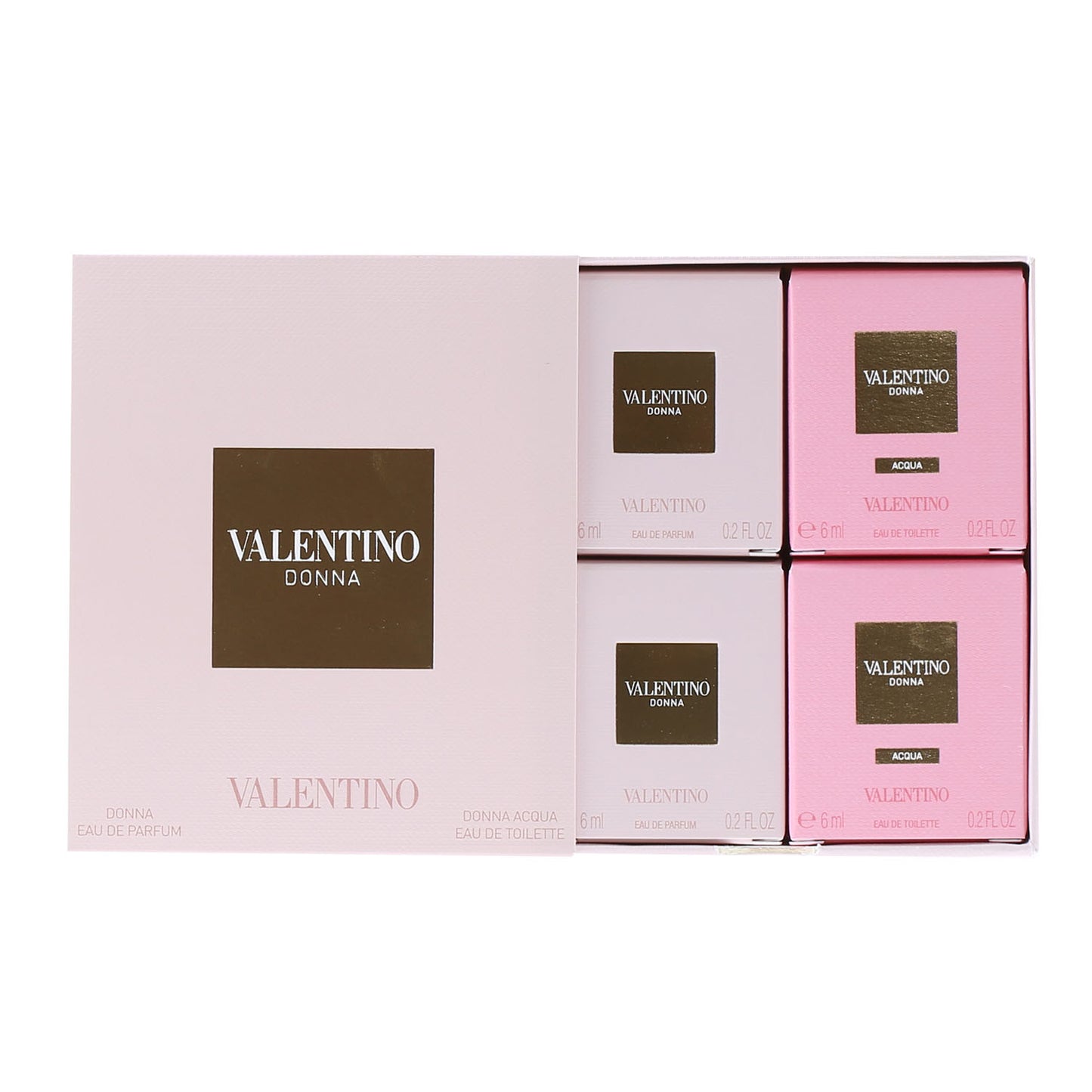 Valentino Dona Set- (2) .2 Oz Valentino Donna, (2) .2 Oz Valentino Donna Acqua