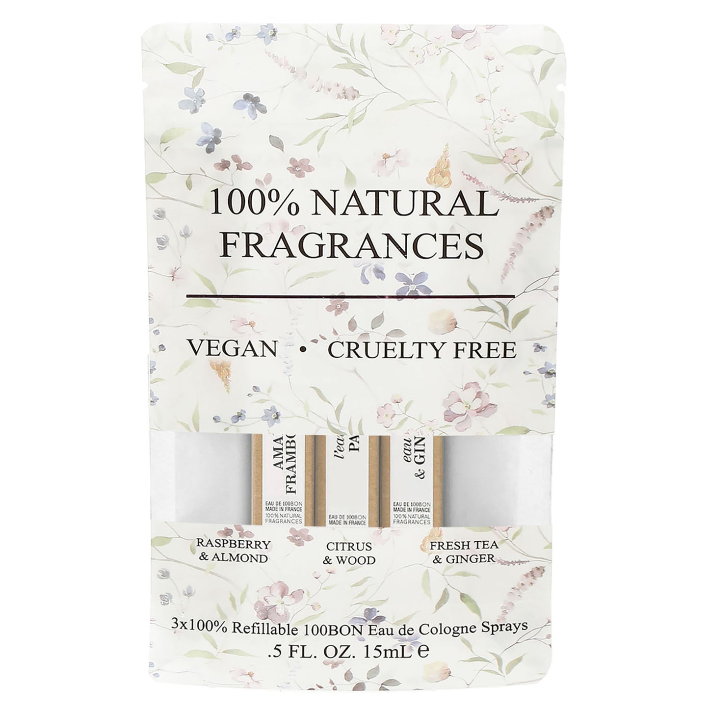 100 BON Ladies Set .5 EDC Pen Spray - Raspberry/Citrus/Tea