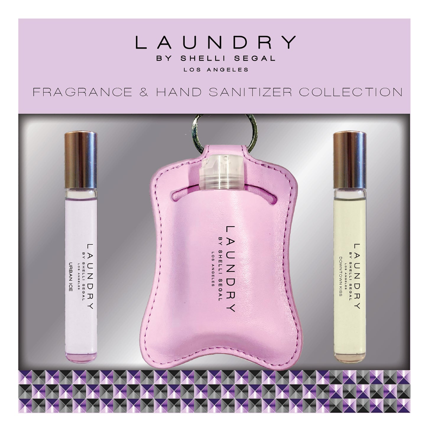 Laundry 3 Piece Set .33 Urban Ice EDT Rollerball, .33 Downtown Kiss EDT Rollerball, 1.01 Oz Urban Ice Hand Sanitizer