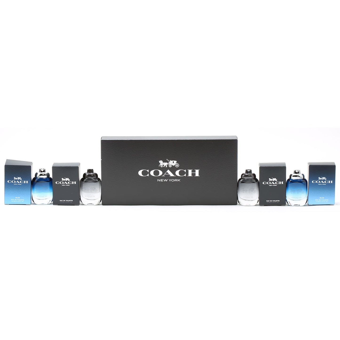 Coach Men Mini Set - (2) Coach New York 0.15 EDT Spray (2) Coach Blue 0.15 EDT Spray