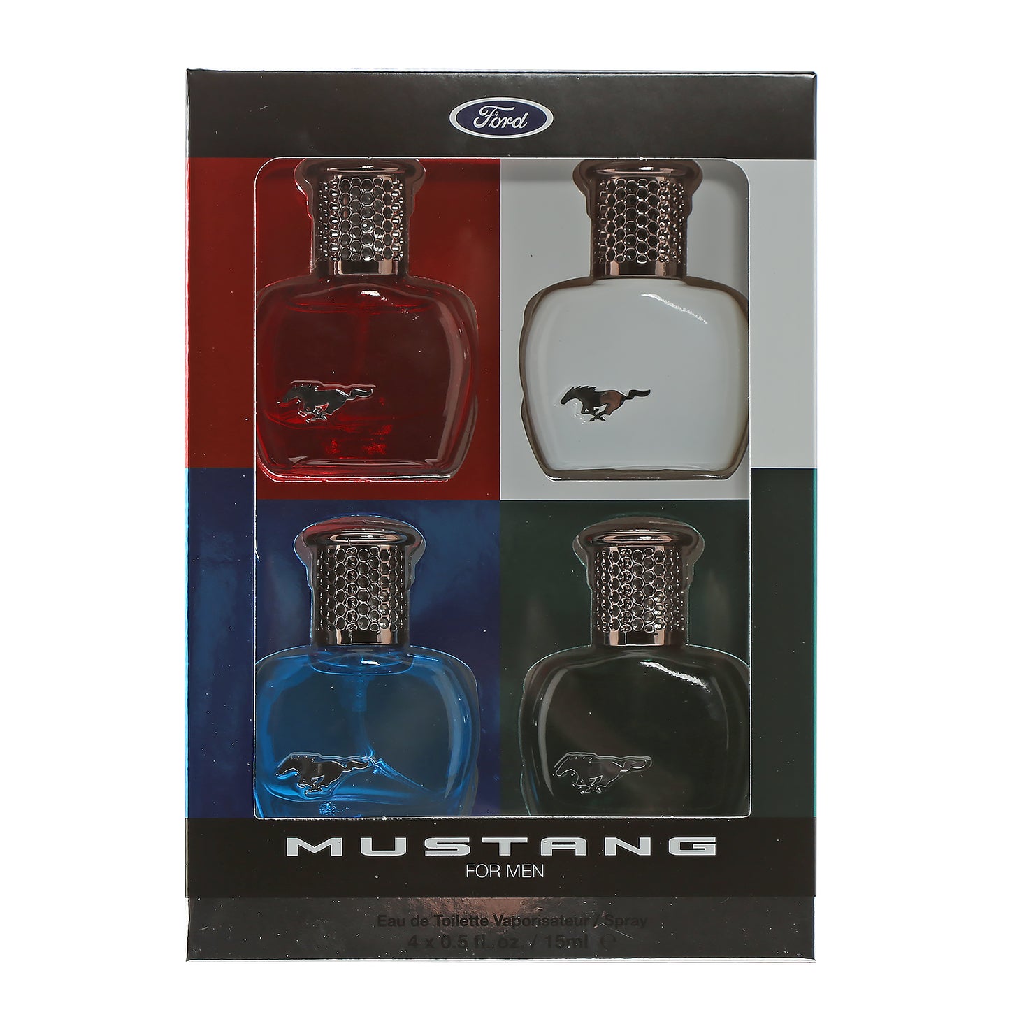 Coffret Mustang Replica Red, White, Blue, & Green .5 Oz Set