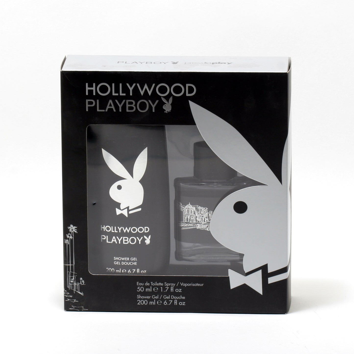 Playboy Hollywood Men 1.7 EDT Spray/6.8 Shower Gel