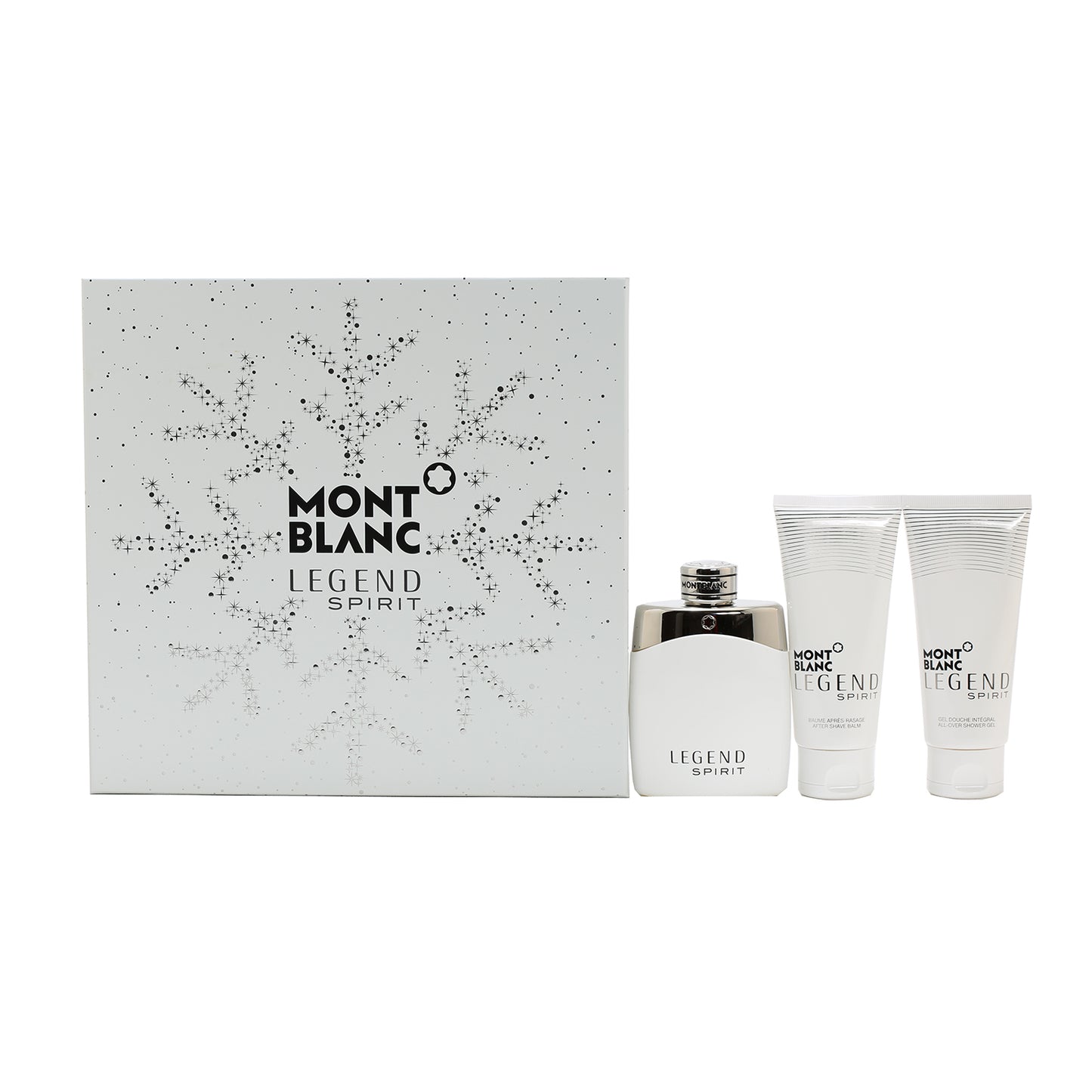 Mont Blanc Legend Spirit For Men 3.3 EDT / 3.3 After Shave/ 3.3 Shower Gel