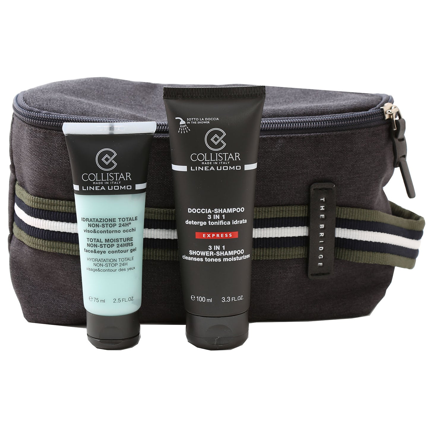 Collistar Men Set Idratazione Totale Face & Contour Gel/ Doccia 3 In 1 Shower-Shampoo