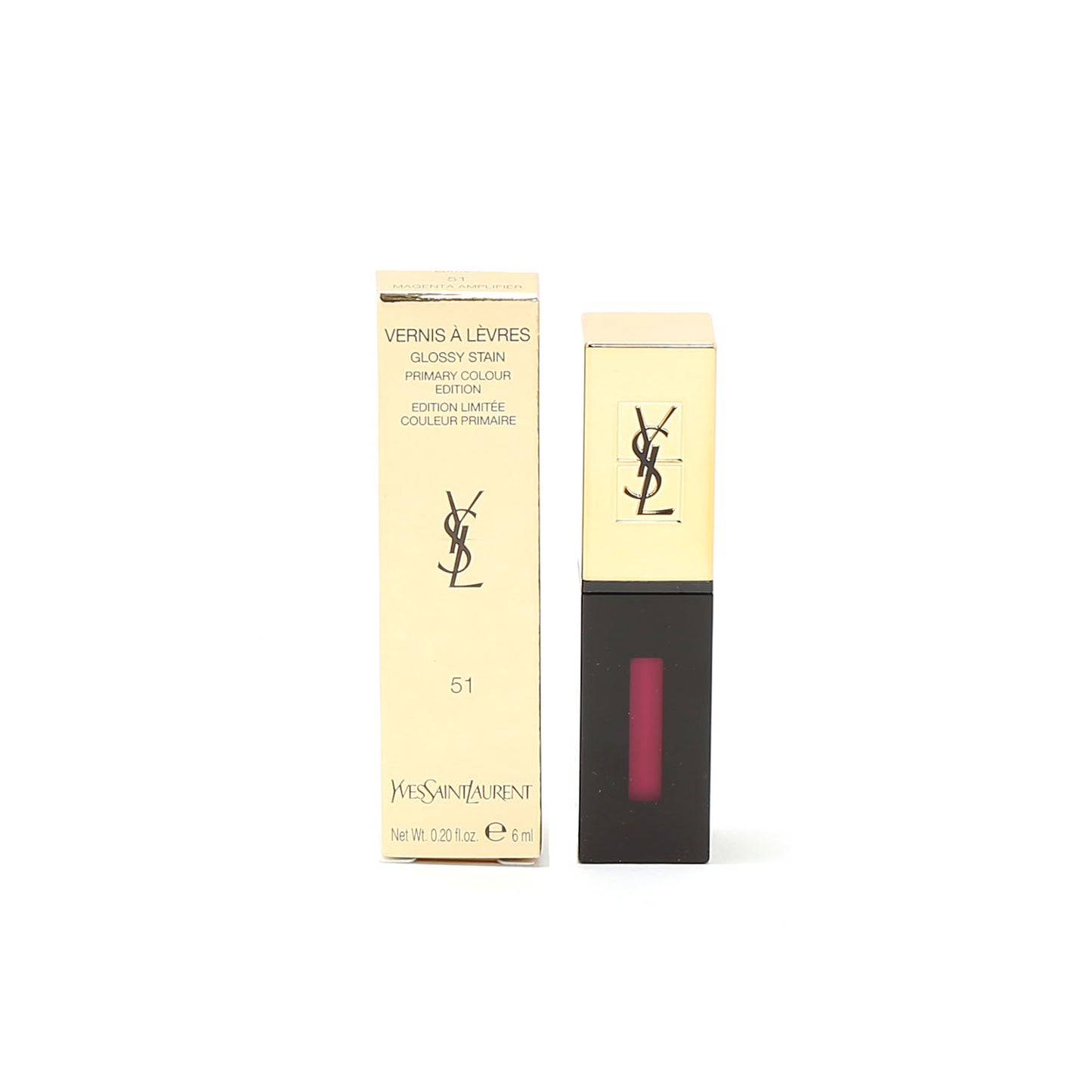 Ysl Rouge Pur Cout Glossystain #51 Magenta Amplif