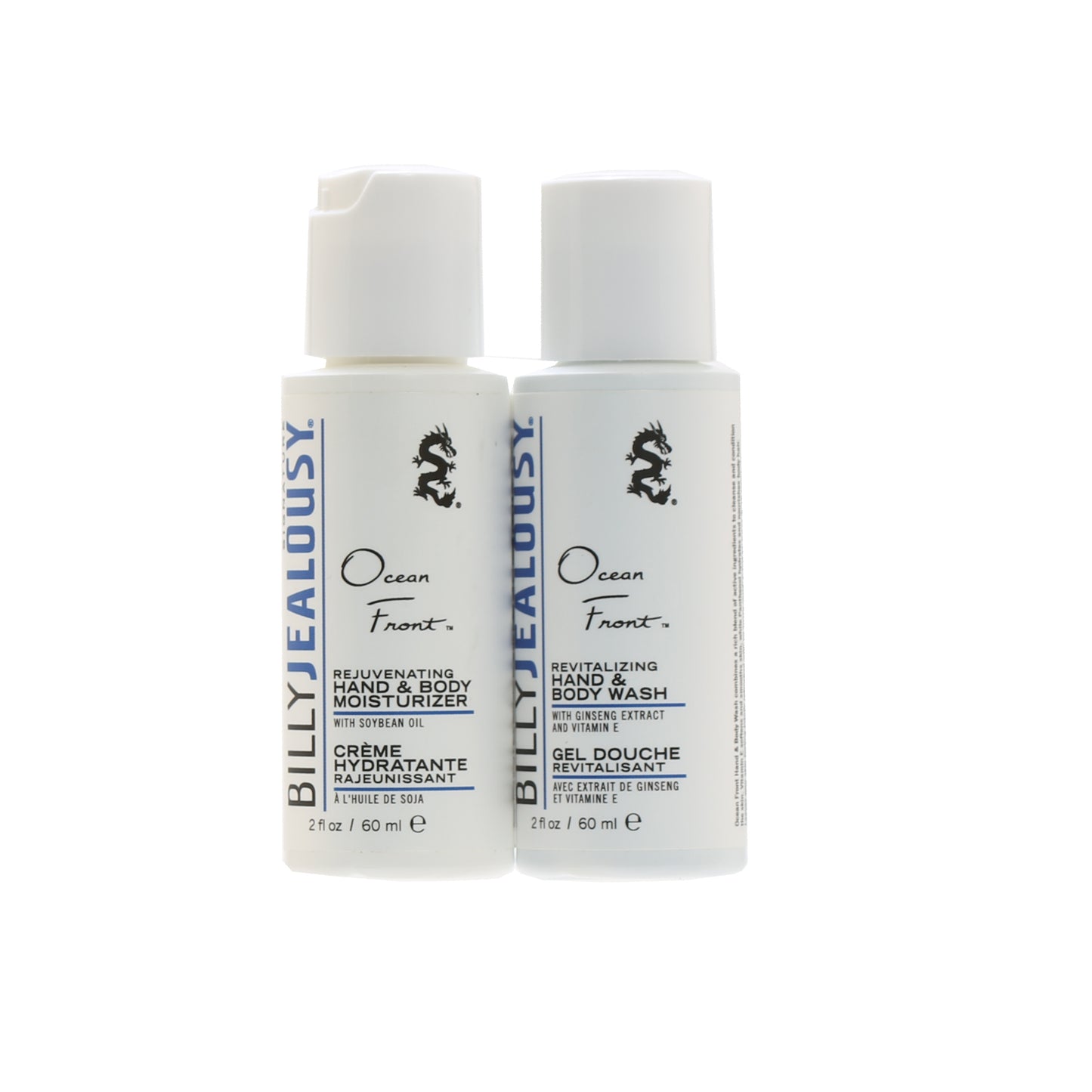 Duo Billy Jealousy Travel Size Ocean Front Hand & Body Moisterizer + Hand & Body Wash