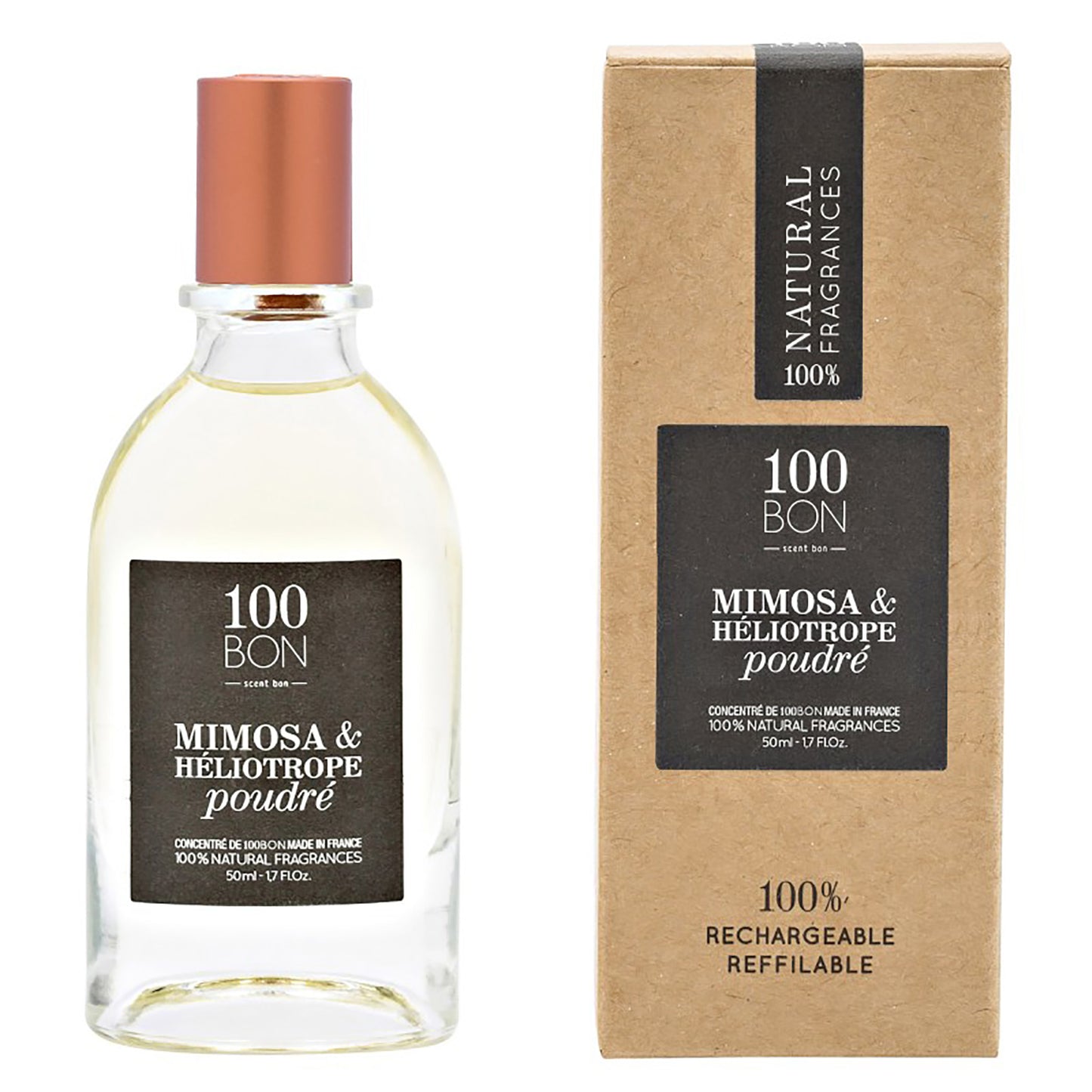 100 BON Mimosa & Helitrope Poudre 100% Natural Concentrate Unisex Fragrance Spray