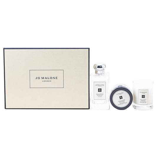Jo Malone English Pear Freesia 3.4 Oz EDC , 1.7 Oz Body Cream, Candle