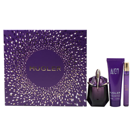Thierry Mugler Angel Alien Gift Set 1.0 EDP , 1.7 Body  Lotion , .33 EDP