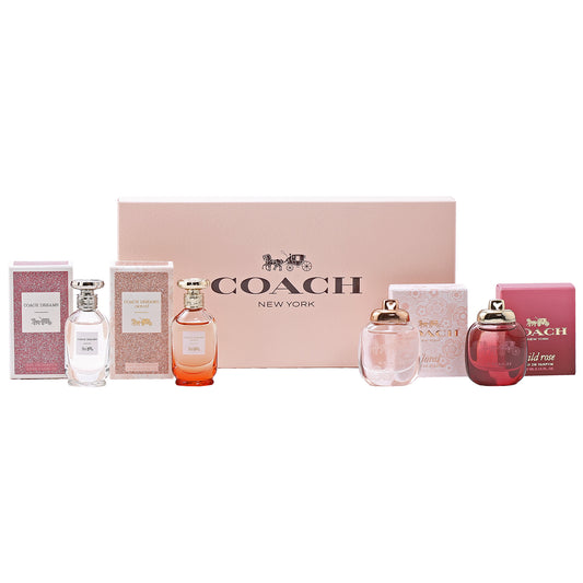 Coach Mini EDP Deluxe Gift Set-Floral/Wild Rose/Dreams/Dreams Sunset