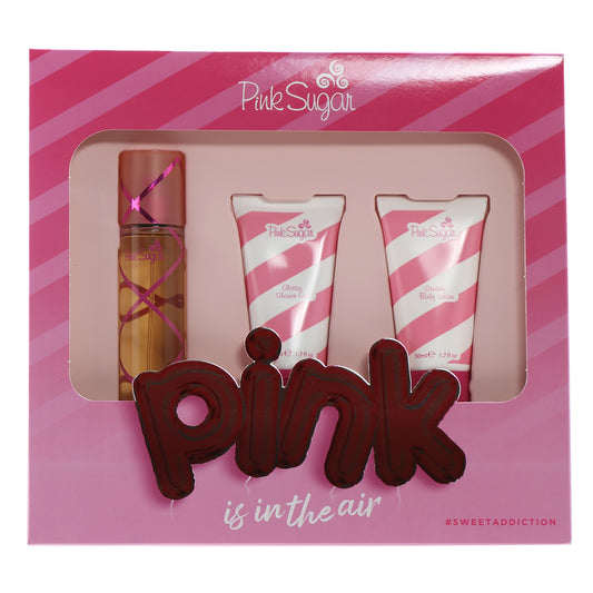 Pink Sugar 1.7 Spray/1.7 Sg/1.7 Body Lotion  Set