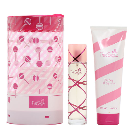Aquolina Pink Sugar 3.4 Ozspray/8.45  Oz Body Cream