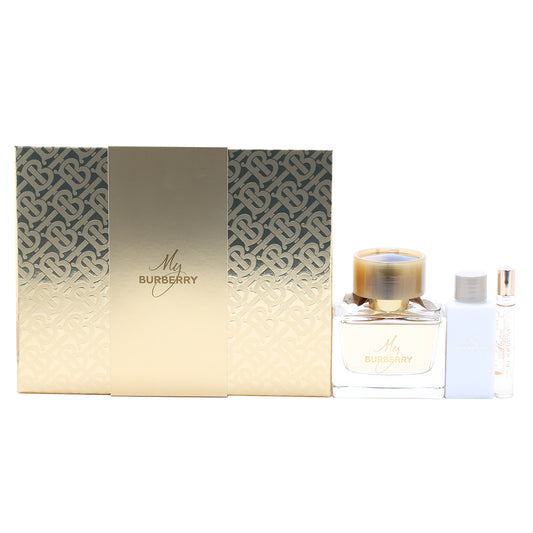Burberry My Burberry Set/ 3 Oz EDP , .25 Oz EDP , 2.5 Oz Body  Lotion