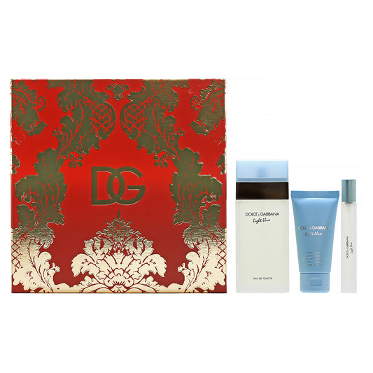 Dolce & Gabbana  Ladies  Set-3.4 Oz EDT , 1.6 Oz Body  Lotion , .3 EDT