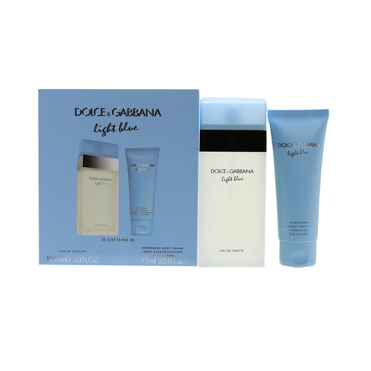 Dolce Gabbana Light Blue  Ladies  EDT /Body Crm/Spray Set