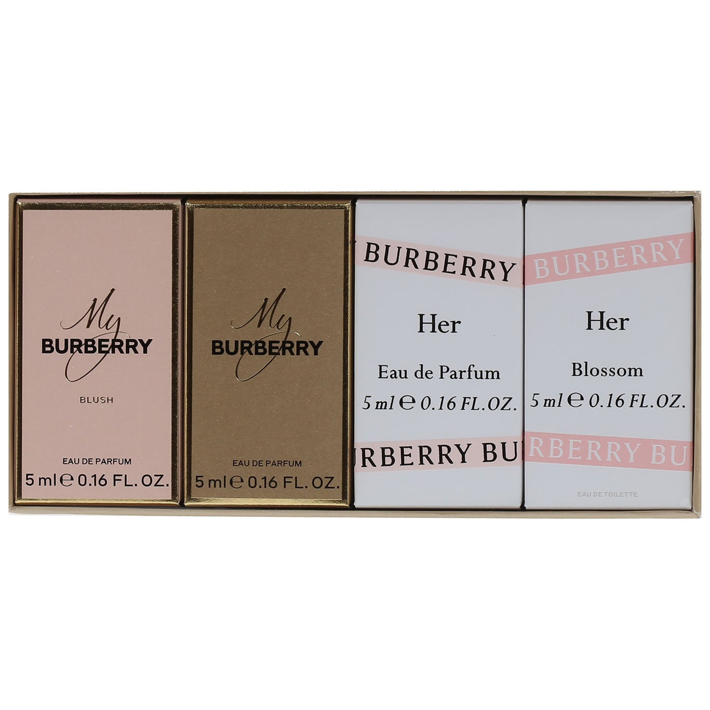 Burberry Her Set/ .16 Oz My Burberry Blush/ .16 Oz My Burberry, .16 Oz Burberry Her/ .16 Oz Burberry Her Blossom