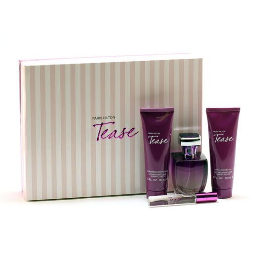 Tease  Ladies  By Paris Hilton 3.4 Spray/ 3 Body Lotion / 3 Sg/ Mini
