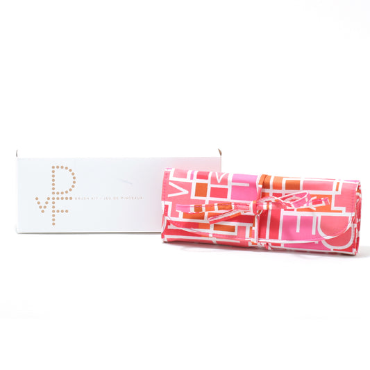 Diane Von Furstenberg Cosmetic Bag Roll For Brushes (Empty)