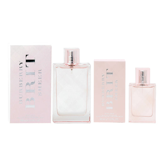 Duo: Burberry Brit Sheer 3.3 Oz + 1 Oz EDT Spray