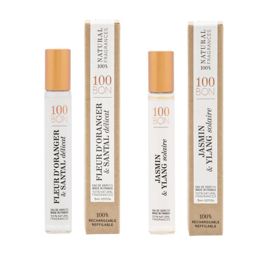 Duo 100 BON Jasmin Ylangsolaire/ Fleur D'Orange Pen Spray