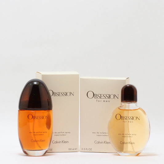 Duo Calvin Klein Obsession  Ladies  3.3 Oz EDP + Obsession Men 2.5 Oz EDT Spray