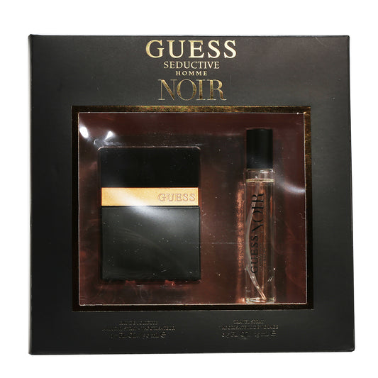 Guess Seductive Homme Noir 2 Pc Set 1.7 Sp, .5Oz Travel