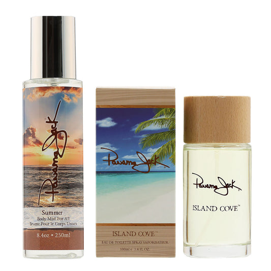 Duo Panama Jack Island Cove 3.4 Oz EDT Spray + Summer 8.4 Oz Body Mist