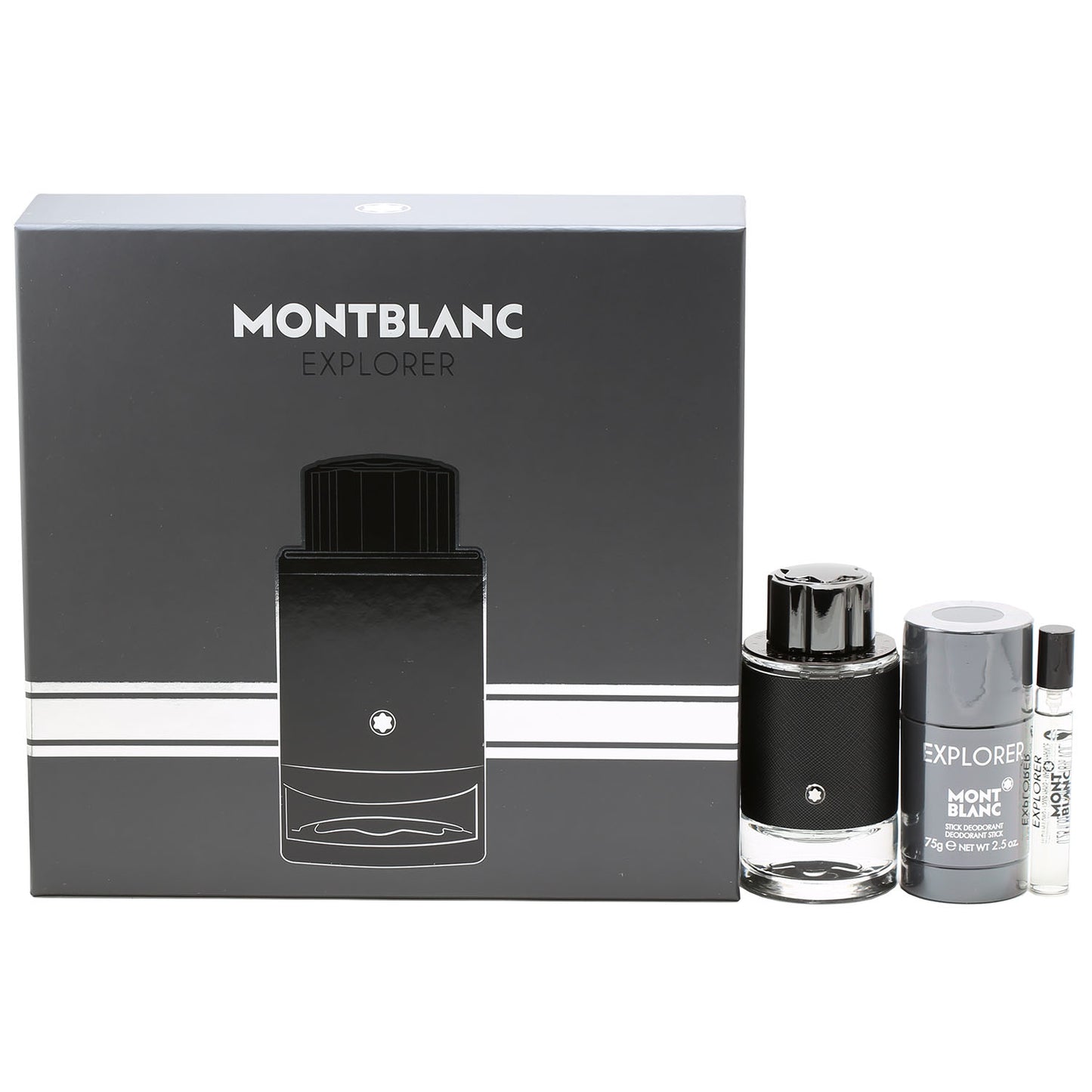 Mont Blanc Explorer Set- 3.3 oz EDP, 0.25 EDP , 2.5 oz Deodorant Stick