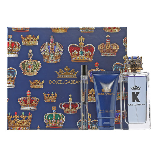 Dolce & Gabbana K Set-3.4 Oz EDT , 1.7 Oz After Shave, .33 Oz Mini