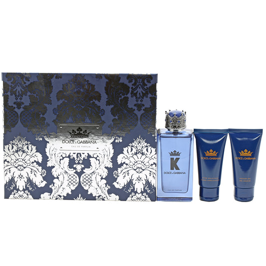 Dolce & Gabbana K Set- 1.6 Oz Shower Gel, 3.3 Oz EDP . 1.6 Oz After Shave