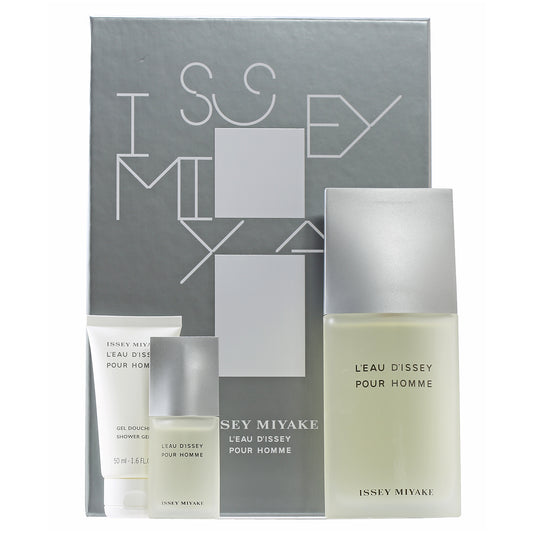 Issey Miyake Pour Homme Set- 4.2 Oz EDT , 1.7 Oz Shower Gel, .5 Oz EDT