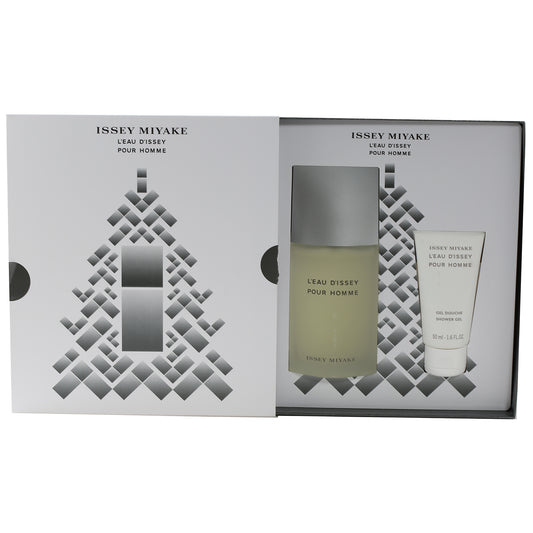 Issey Miyake Leau Dissey Mens Set- 2.5 Oz EDT , 1.6 Oz Shower Gel