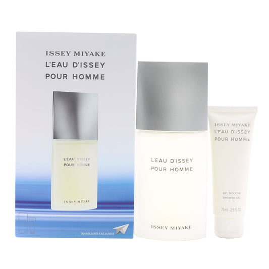Issey Miyake L'Eau D'Issey Pour Homme Set 4.2 Oz EDT , 2.5 Oz Shower Gel
