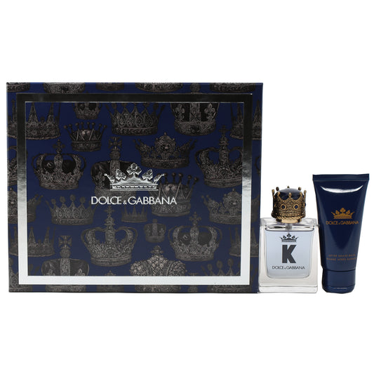 Dolce & Gabbana K Mens Set- 1.6 Oz EDT , 1.6 Oz After Shave Balm