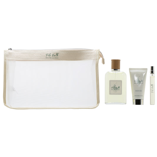 Ralph Lauren Polo Earth Set- 3.4 EDT , .34 EDT , 1.7 Hand And Body  Lotion