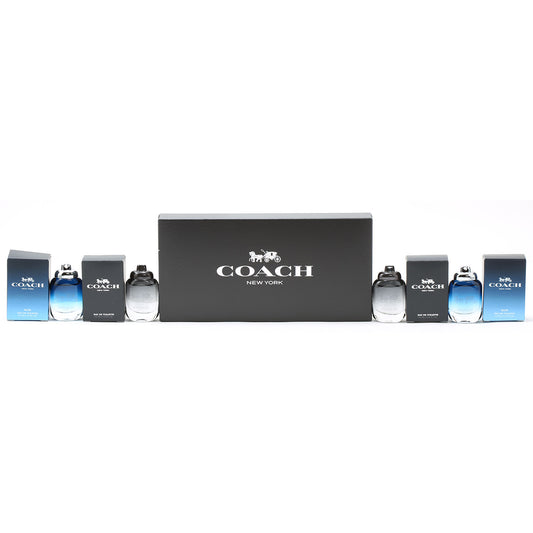 Coach Men Mini Set - (2) Coach New York 0.15 EDT Spray (2) Coach Blue 0.15 EDT Spray