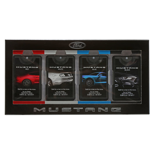 Coffret Mustang 4 Pc .68 Ozpocket Spray Red/Wht/Blue/Blk