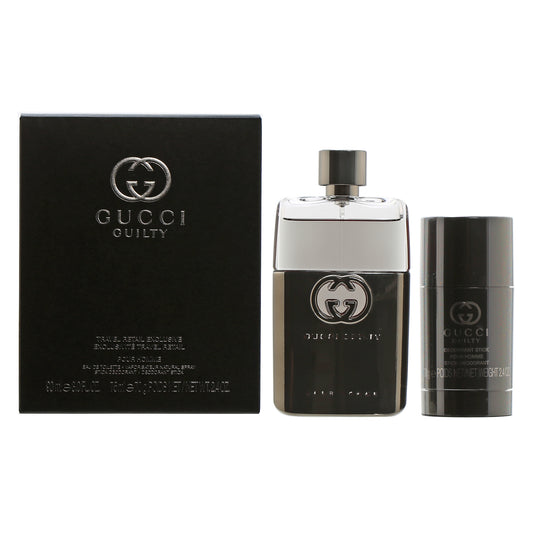 Gucci Guilty Men Travel Set3 Oz EDT Sp/2.4 Oz Deodorant Stick
