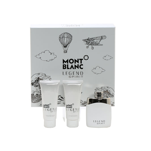 Mont Blanc Legend Spirit 3.4 Spray/3.4 Shower Gel/3.4 Aftershave Balm