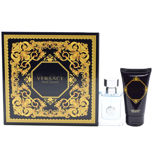 Versace Pour Homme 1 Oz EDT Spray/1.7 Oz Sg