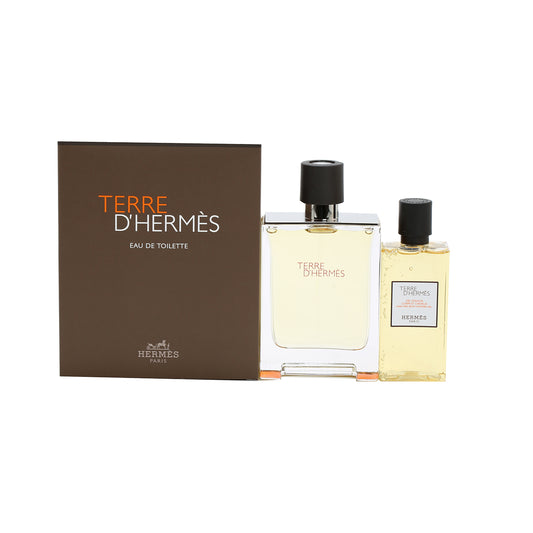 Hermes Terre Set 3.3 Oz EDT , 2.7 Hair And Shower Get