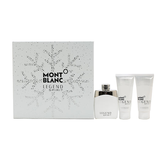 Mont Blanc Legend Spirit For Men 3.3 EDT / 3.3 After Shave/ 3.3 Shower Gel