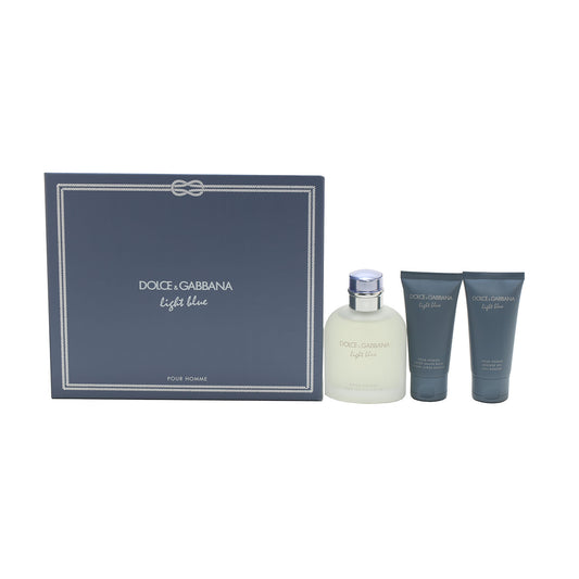 Dolce & Gabbana Light Blue Pour Homme Set 4.2 EDT , 1.6 Shower Gel, 1.6 After Shave