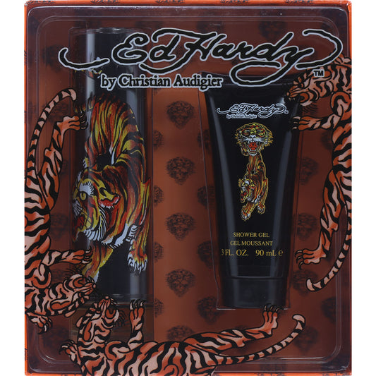 Ed Hardy Mens Set 3.4 Oz EDT Spray/ 3 Oz Shower Gel