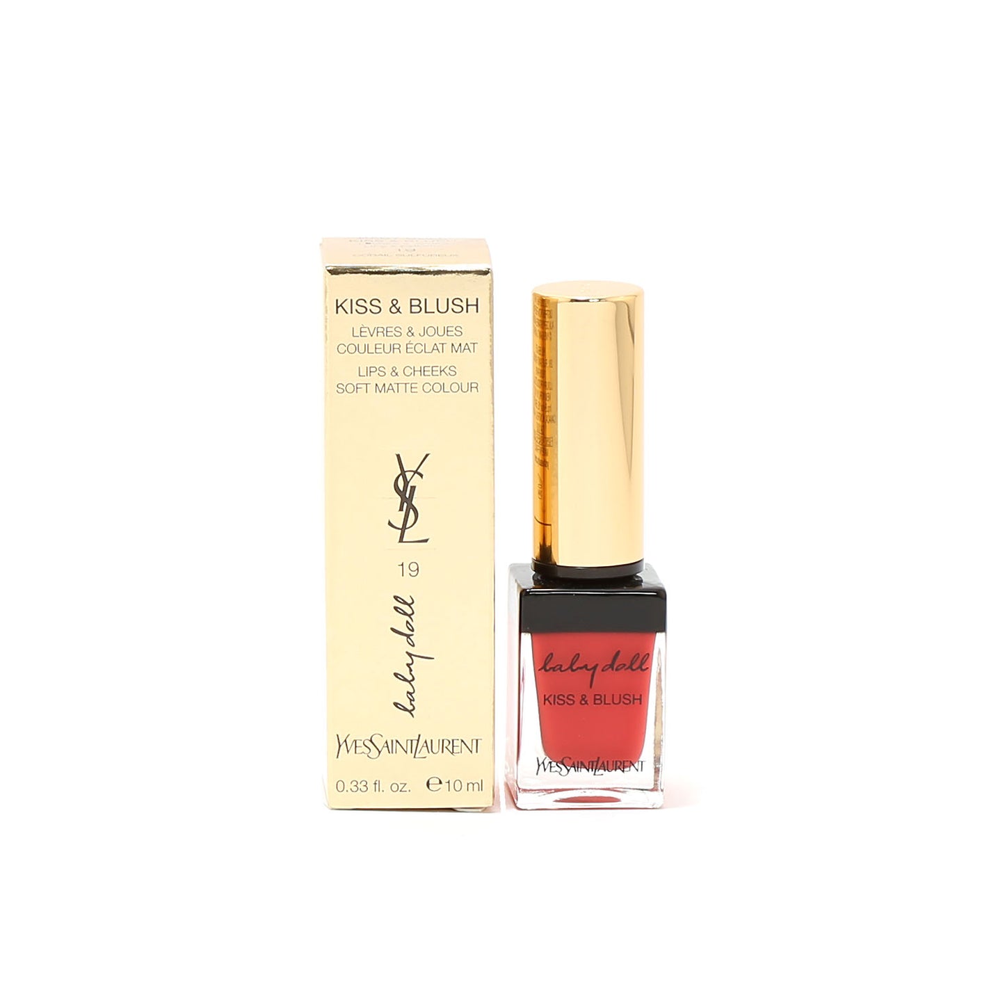 Ysl Babydoll Kiss & Blush #19Corail Sulfureux