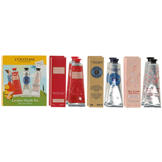 Lovelier Hands Kit 2X Rose/2X Pivoine Flora/2X She
