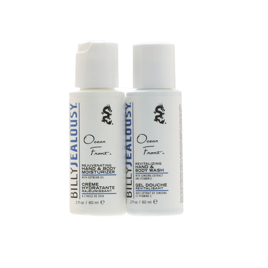 Duo Billy Jealousy Travel Size Ocean Front Hand & Body Moisterizer + Hand & Body Wash